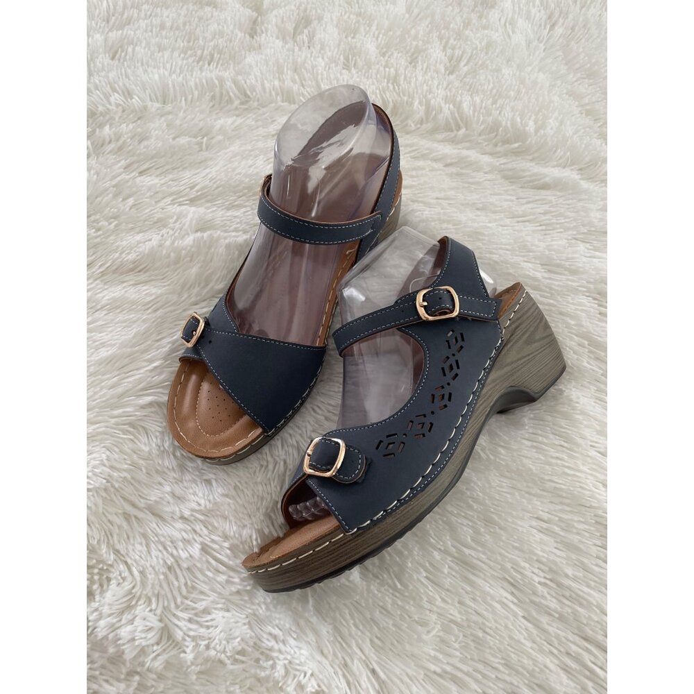 PATRIZIA Shantay Womens Open Toe Sandal in Blue Size 41